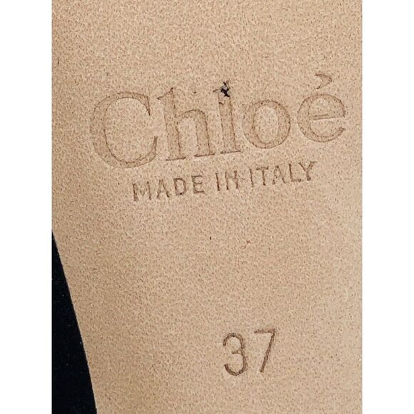 Chloe Lauren Suede Pointed Toe Ankle Boots - Black , US 7 / EUR 37 - Picture 11 of 11